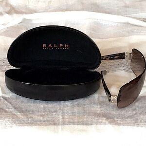 Ralph by Ralph Lauren tortoise and gold ladies sunglasses with case